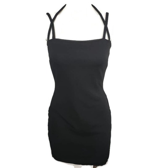 CHARLOTTE Russe Bodycon Black Mini Dress NWT - Picture 1 of 8